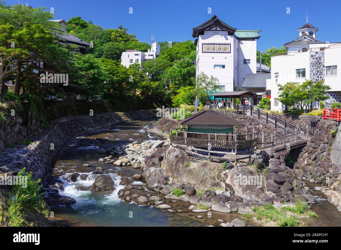 Shuzenji Onsen e Tokko-no-yu Foto Stock