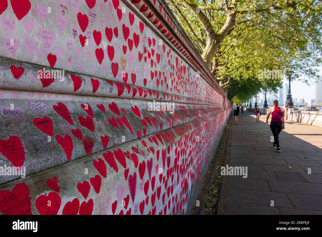 Il National Covid Memorial Wall, Londra Foto Stock