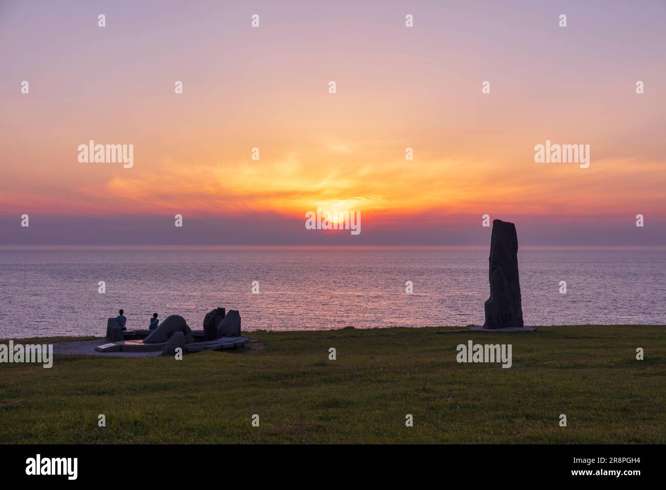 Monumento a 40° di latitudine nord Foto Stock