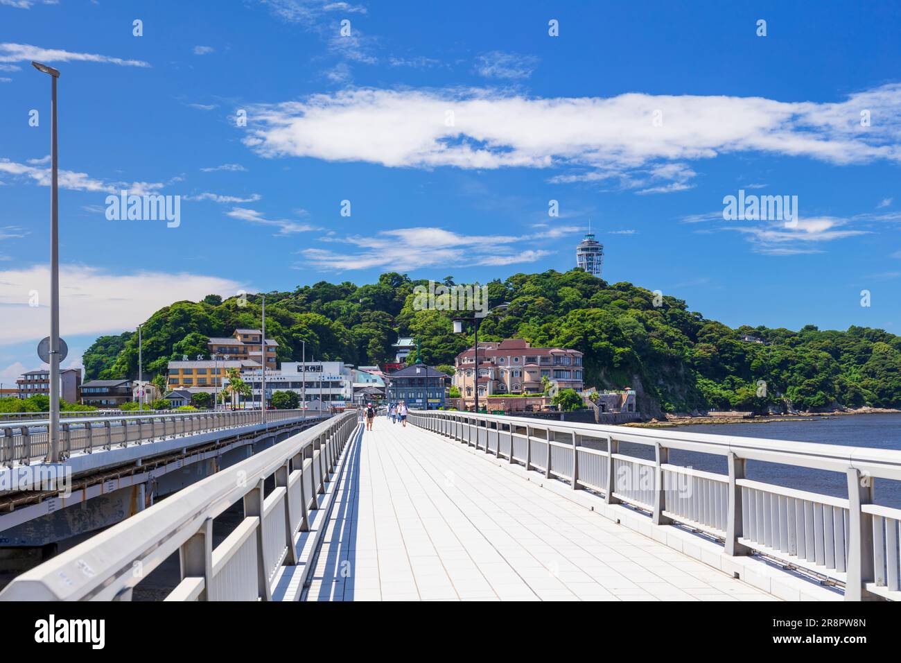 Ponte Enoshima Benten Foto Stock