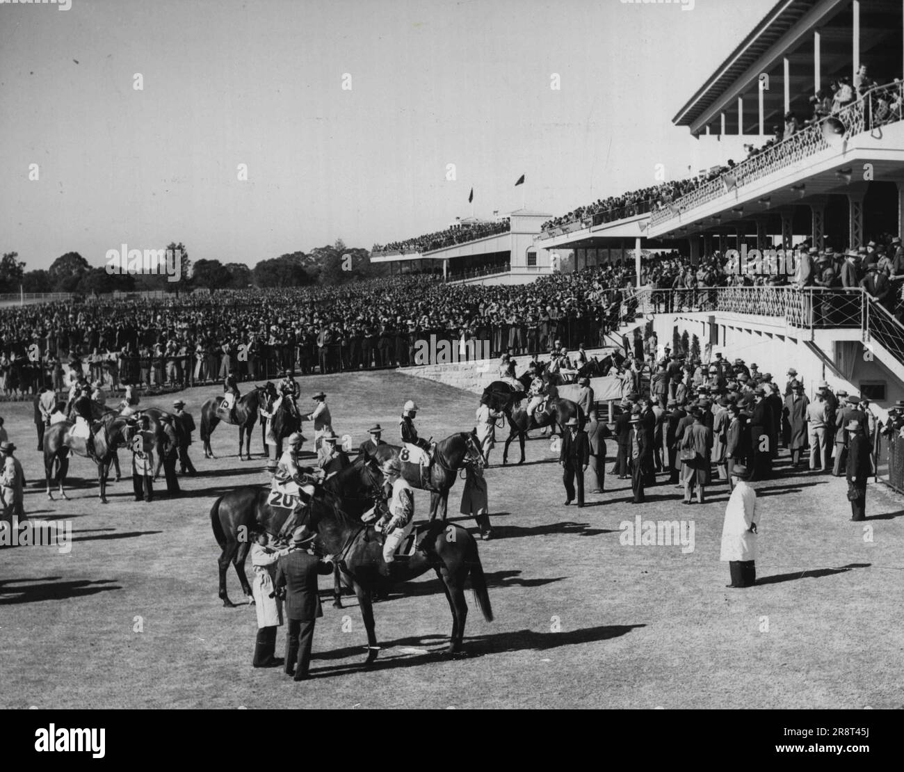 Dopo 1st gara. Luglio 8, 1952. Foto Stock