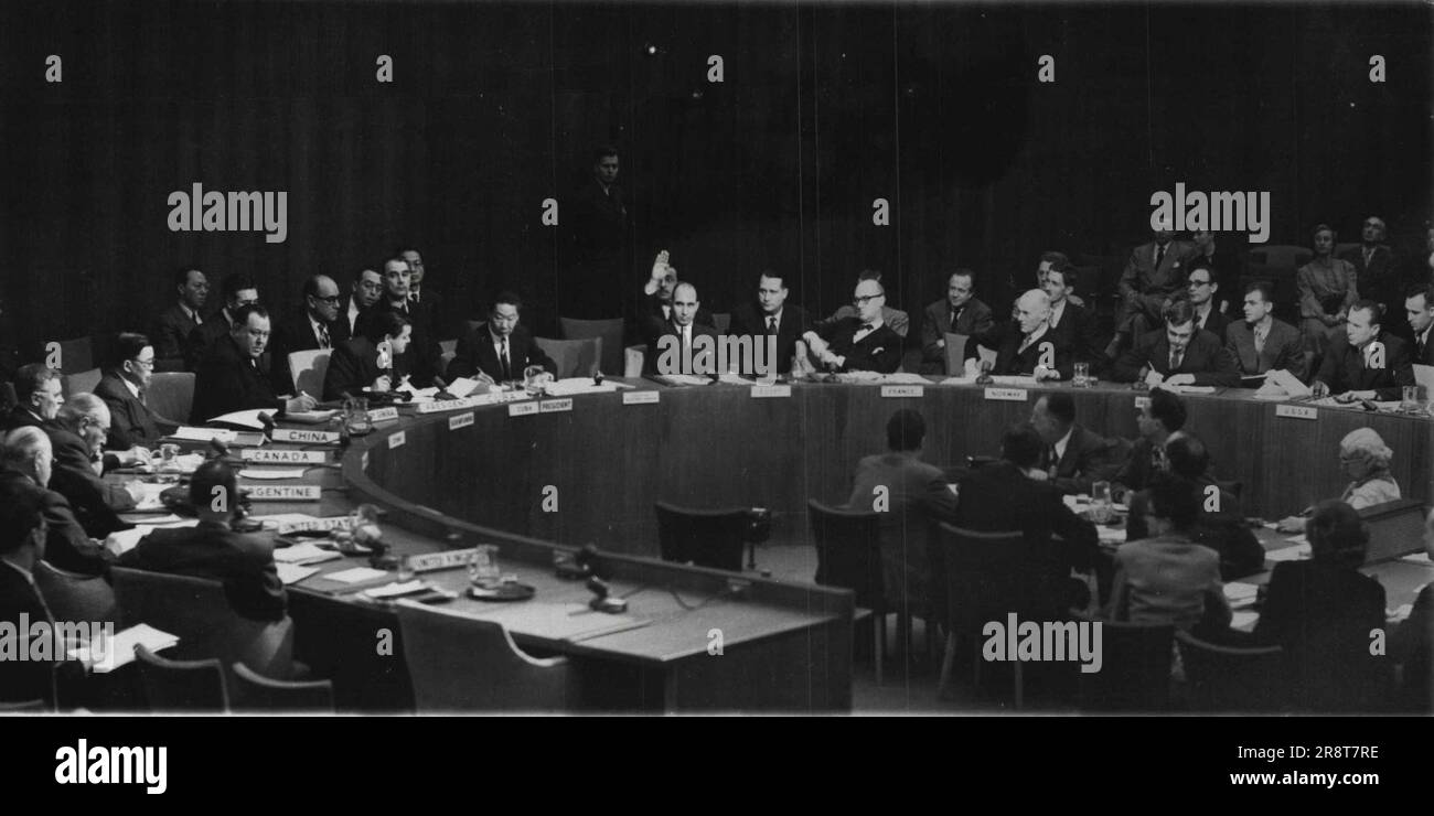 Nazioni Unite - San Francisco - Inaugurazione 1945. - Conferenze. Gennaio 1, 1949. (Foto per foto stampa associata). Foto Stock