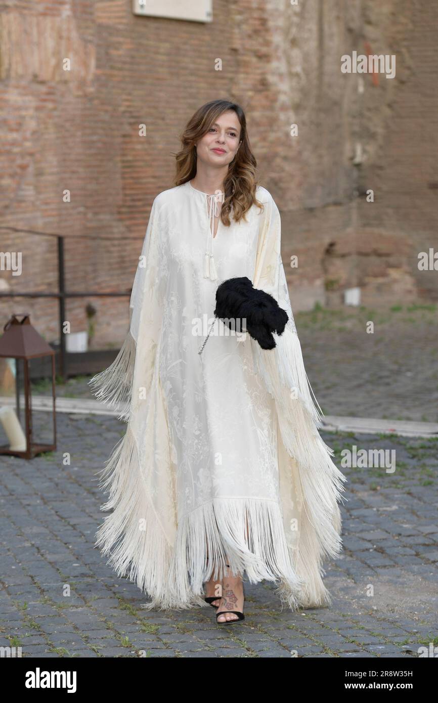 Roma, Italia. 22 giugno 2023. Valeria Bilello partecipa alla cena di beneficenza Anlaid alle Terme di Diocleziano. Credito: SOPA Images Limited/Alamy Live News Foto Stock