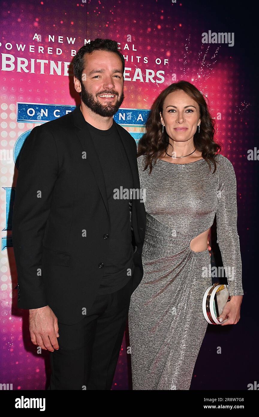 Laura Benanti e Patrick Brown assistono alla serata di apertura di "Once Upon A One More Time" al Marquis Theatre di New York, New York, USA il 22 giugno 2023. Robin Platzer/ Twin Images/ Credit: SIPA USA/Alamy Live News Foto Stock