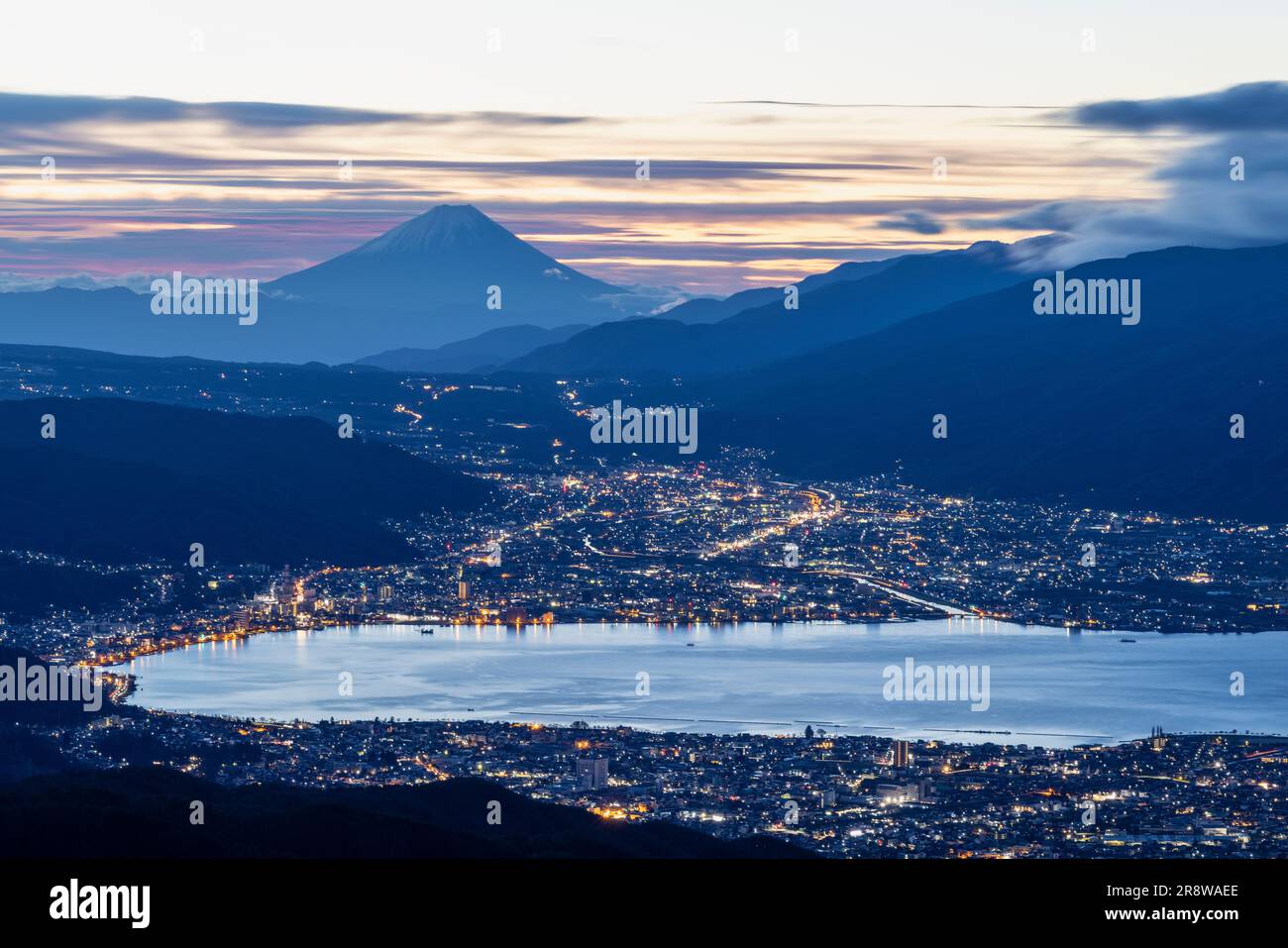 MT. Fuji dall'altopiano di Takabotchi Foto Stock