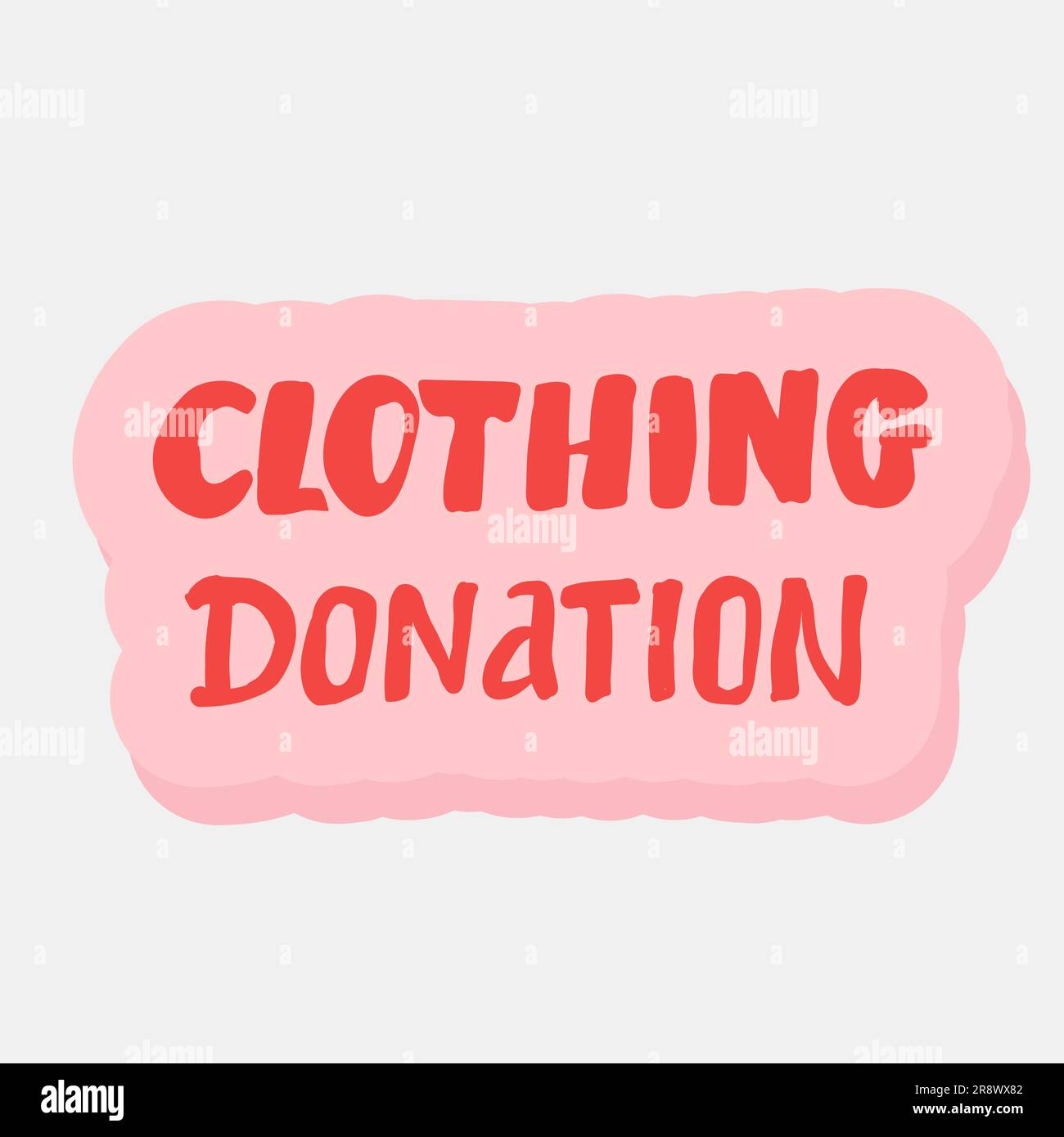 Abbigliamento donazione vettore piatto modello poster. La parsimonia shop, di seconda mano store banner web design. Senzatetto, le persone nel bisogno di aiuto sociale. Gli uomini e le donne g Illustrazione Vettoriale