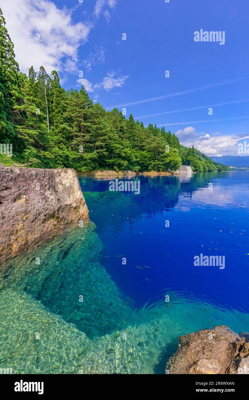 Il lago di Tazawa Foto Stock