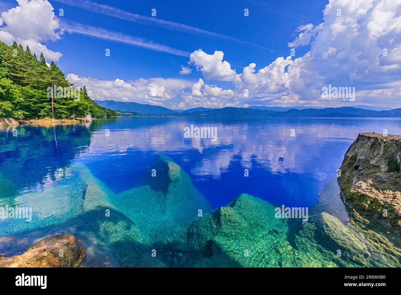 Il lago di Tazawa Foto Stock