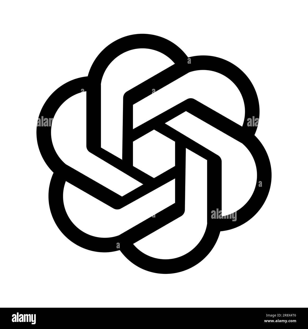 Minsk, Bielorussia - 03-27-2023. Logo OpenAI e ChatGPT. sistema di chatbot artificiali. pulsante di chat bot per il simbolo dell'icona web, dell'app e del telefono. vettore editoriale i Illustrazione Vettoriale