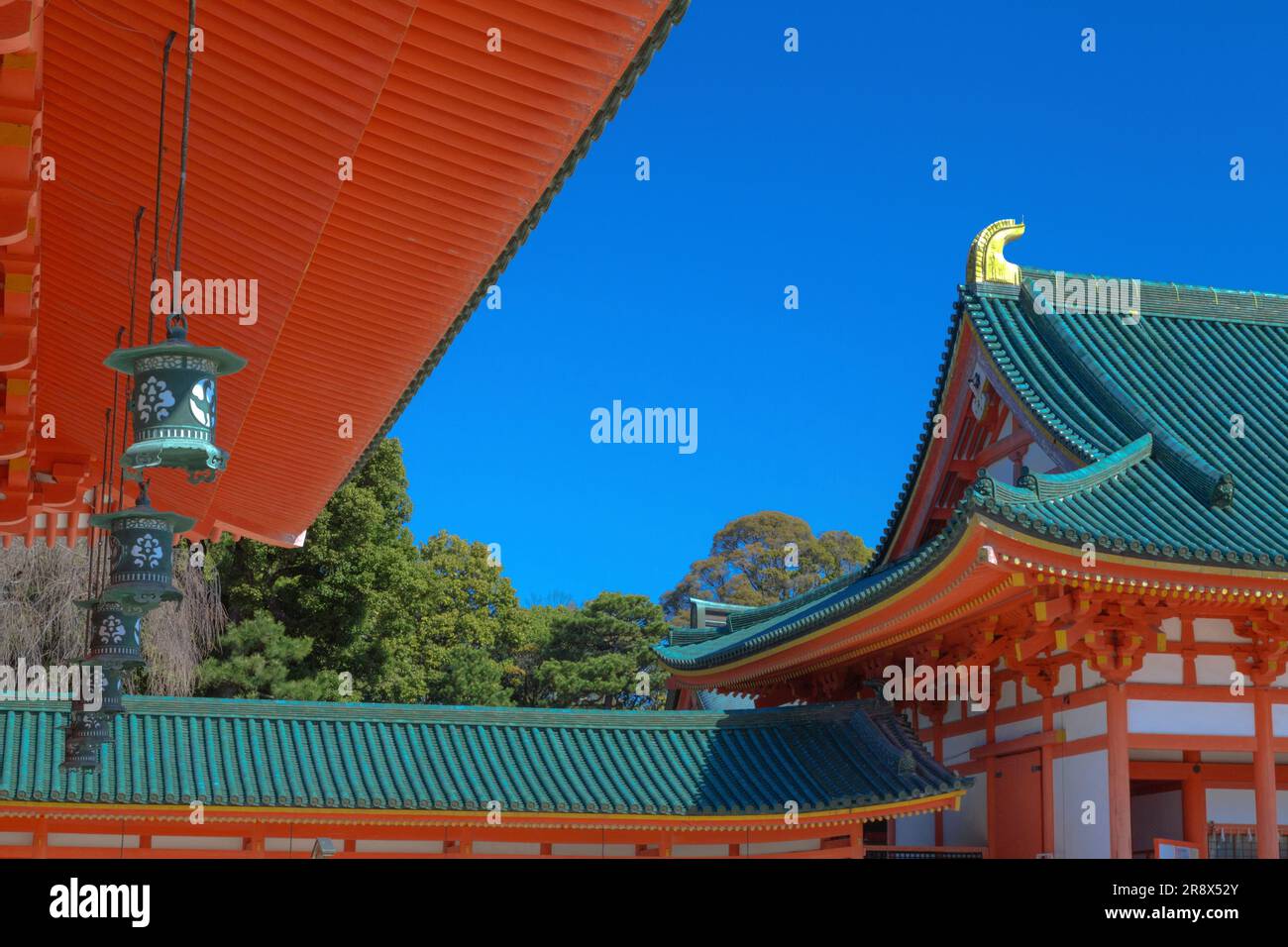 Santuario di Heian Foto Stock