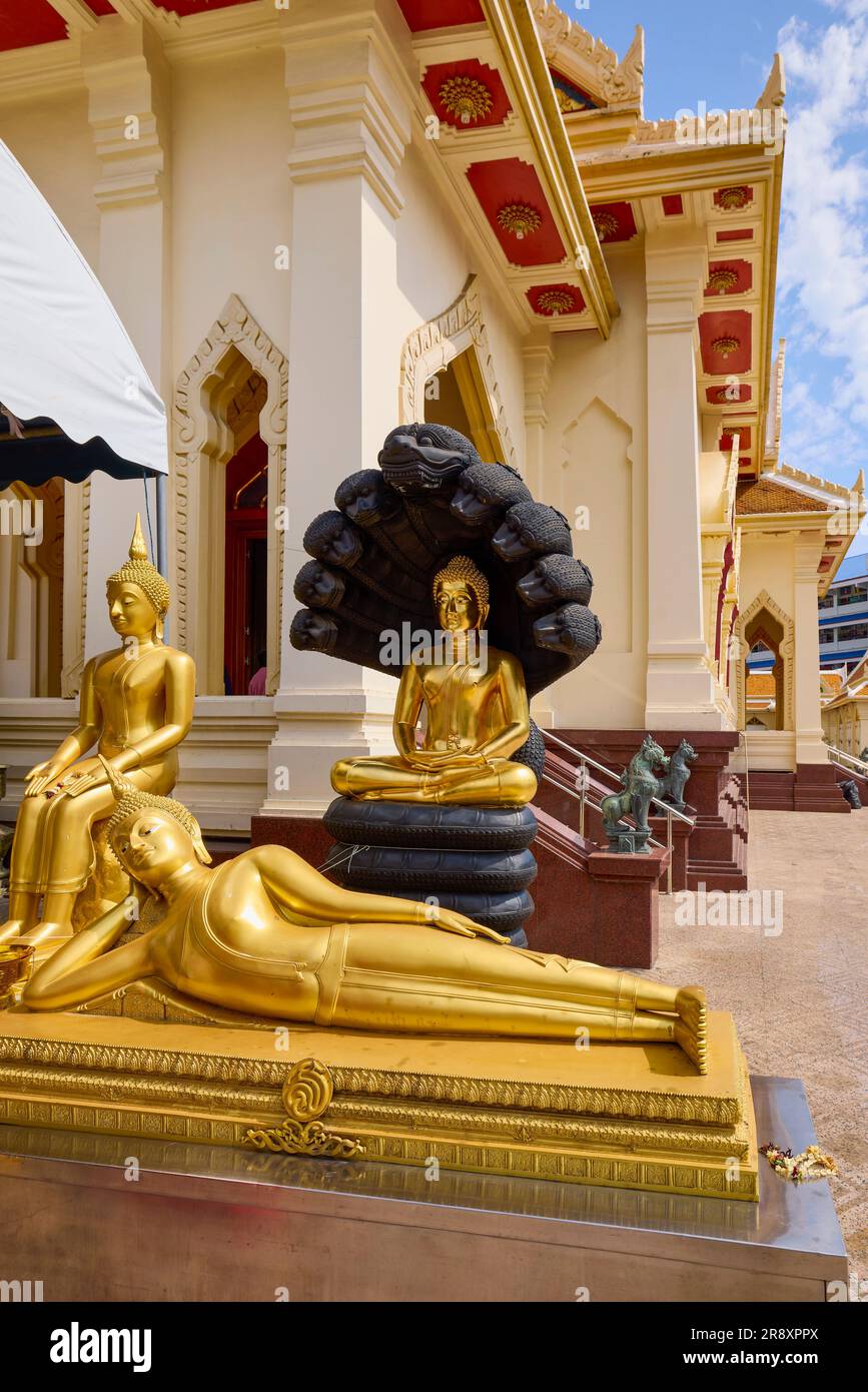 Bangkok Thailandia 24 maggio 2023. Immagini da Wat Traimit, il tempio famoso per la statua dorata del Buddha. Foto Stock