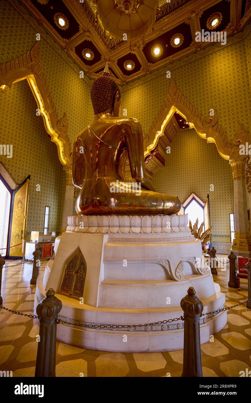 Bangkok Thailandia 24 maggio 2023. Immagini da Wat Traimit, il tempio famoso per la statua dorata del Buddha. Foto Stock