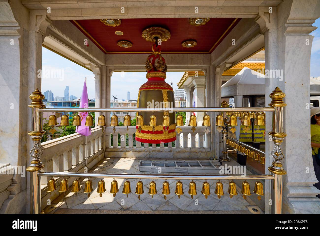 Bangkok Thailandia 24 maggio 2023. Immagini da Wat Traimit, il tempio famoso per la statua dorata del Buddha. Foto Stock
