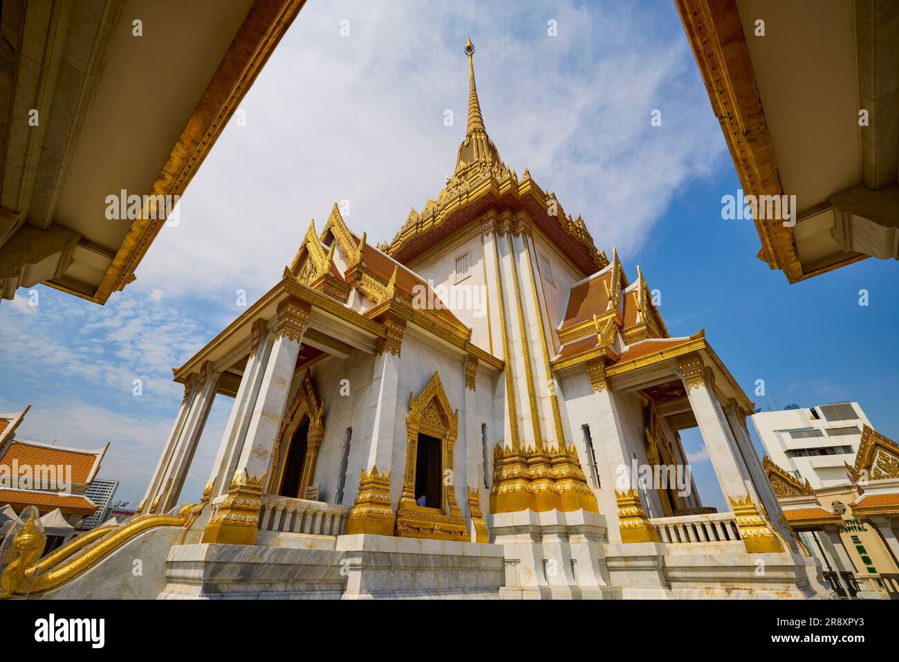 Bangkok Thailandia 24 maggio 2023. Immagini da Wat Traimit, il tempio famoso per la statua dorata del Buddha. Foto Stock
