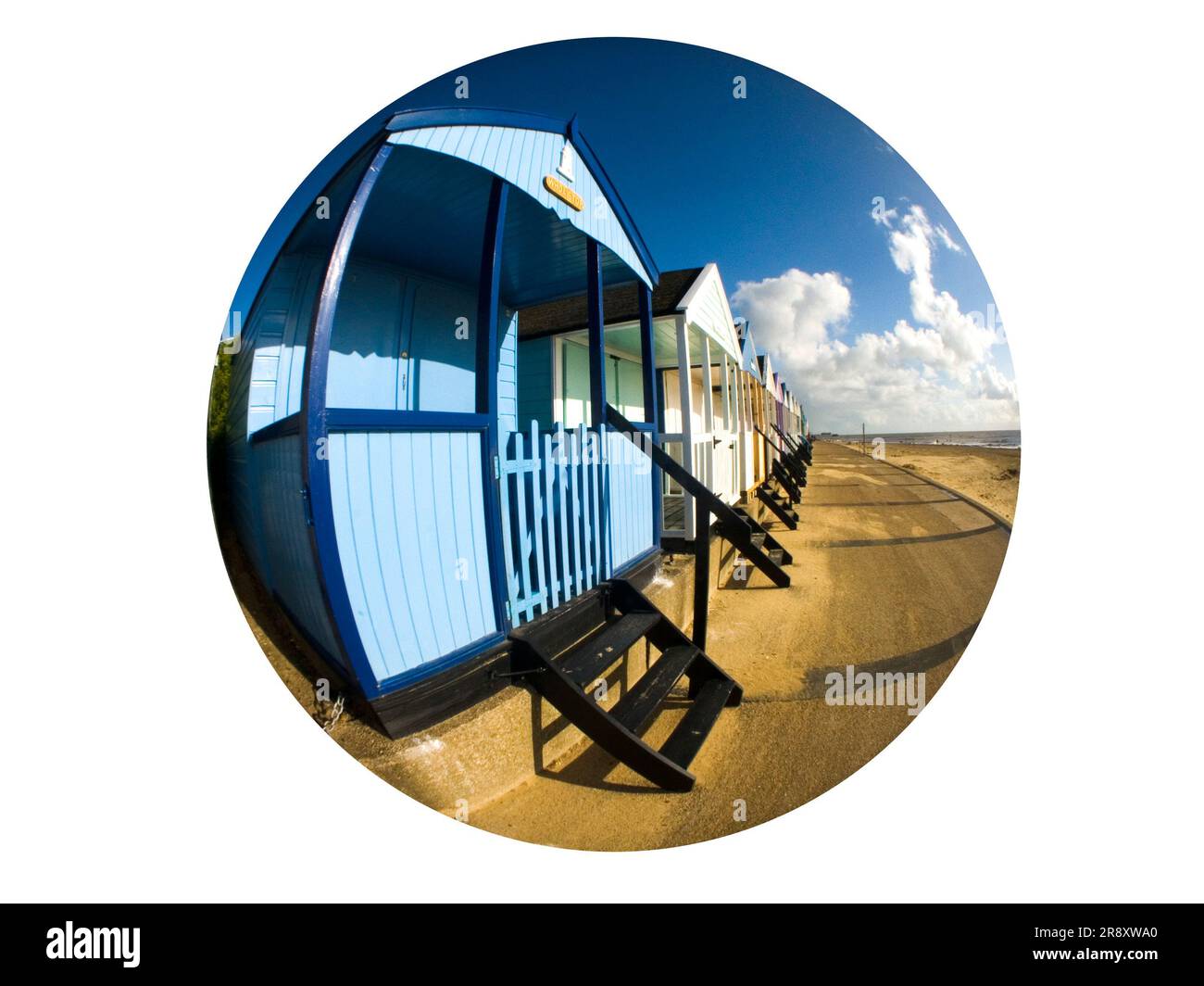 Beach Huts, Southwold Foto Stock