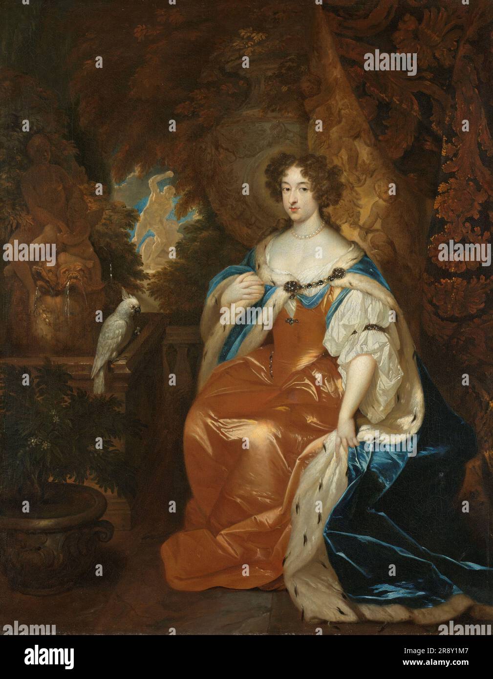 Ritratto di Maria Stuart (1662-95), moglie del principe Guglielmo III, c.1683. Foto Stock