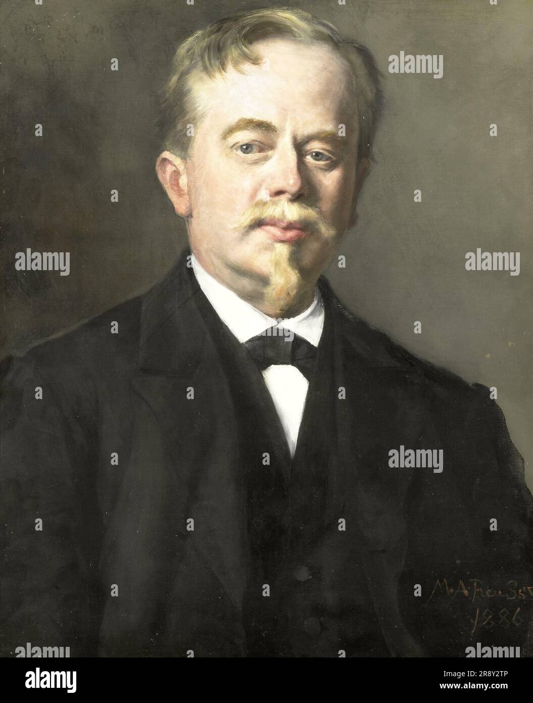 Ritratto di Augustus Allebé (1838-1927), 1886. Foto Stock