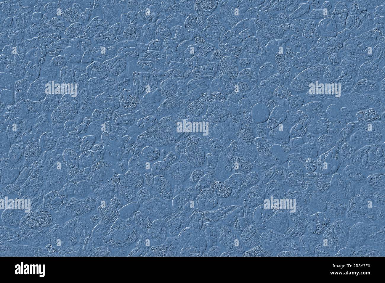Immagine in rilievo digitale di ciottoli sulla spiaggia Foto Stock