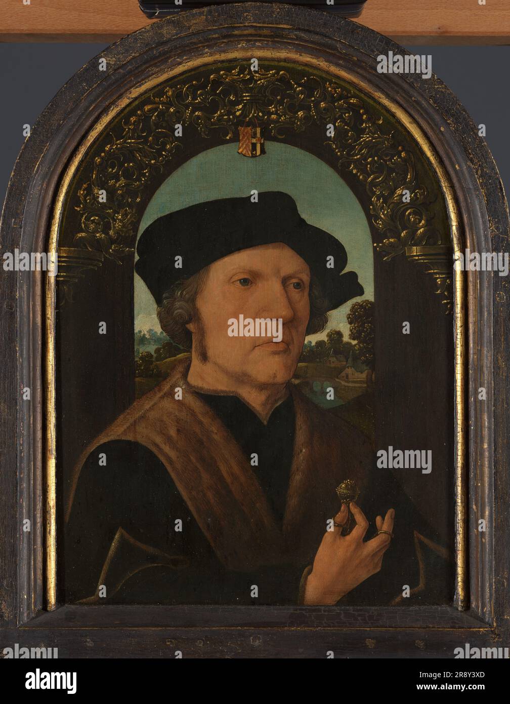 Ritratto di Jan Gerritsz van Egmond van de Nijenburg, c.1518. Altri titoli: Jan Gerritsz van Egmond (d 1523). Bailiff di Nieuwburg. Foto Stock