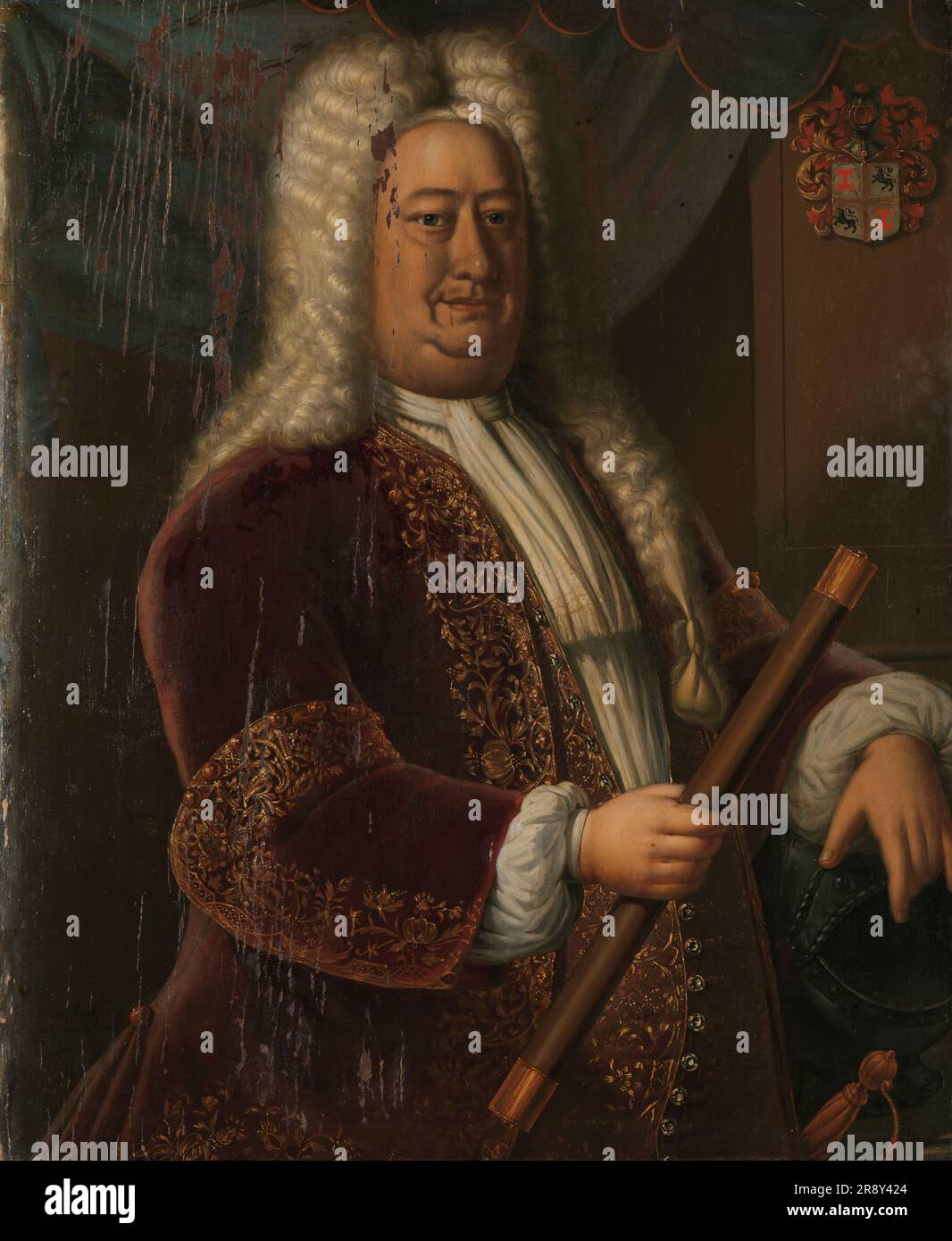 Dirk van Cloon (1730-1735), 1733. Altri titoli: Ritratto di Dirk van Cloon, Governatore generale delle Indie orientali olandesi. Foto Stock