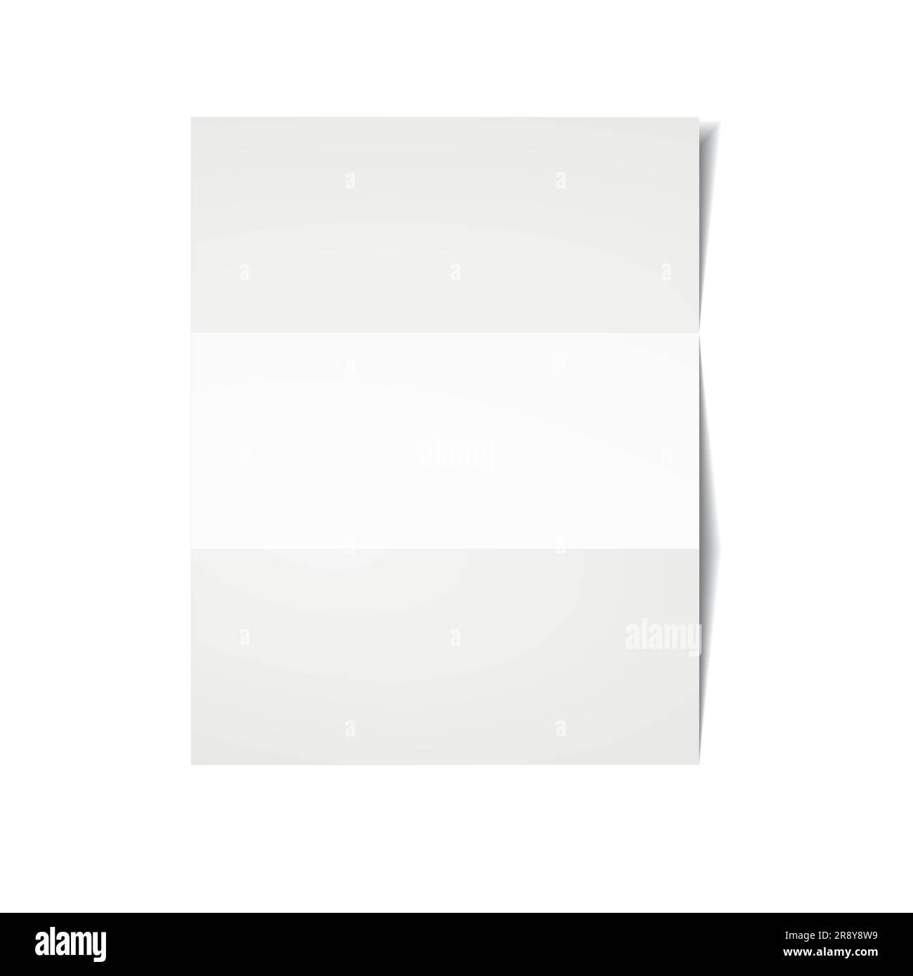 Foglio di carta bianco. Illustrazione vettoriale eps10. Illustrazione Vettoriale