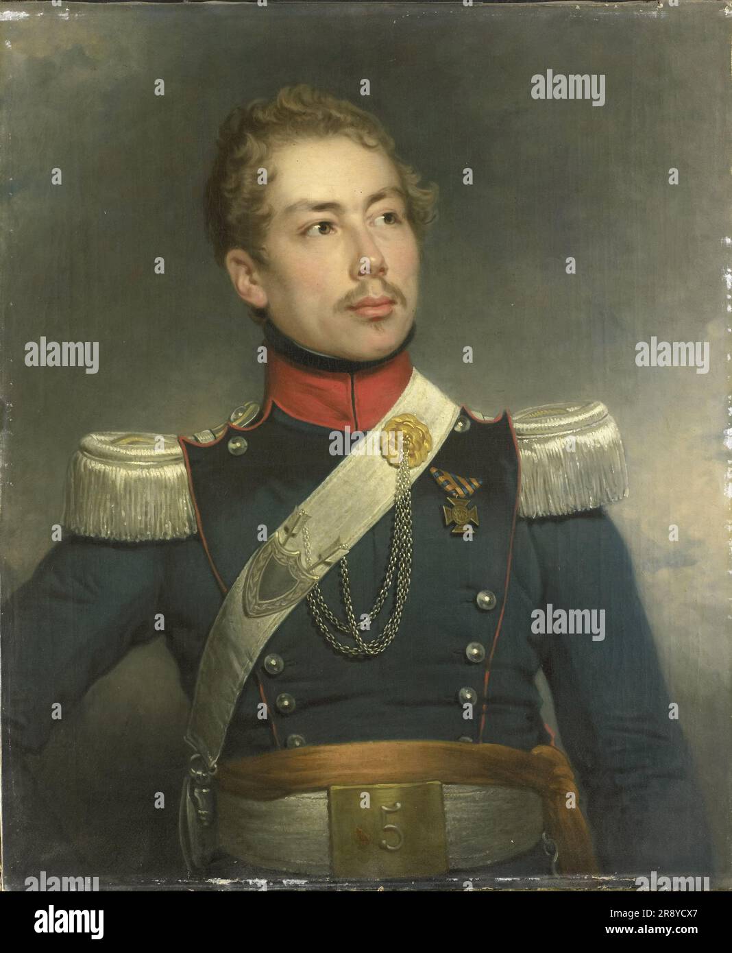 Christian Edouard Fraser (1812-79), sottotenente del 5th Dragoon Regiment, 1834. Foto Stock