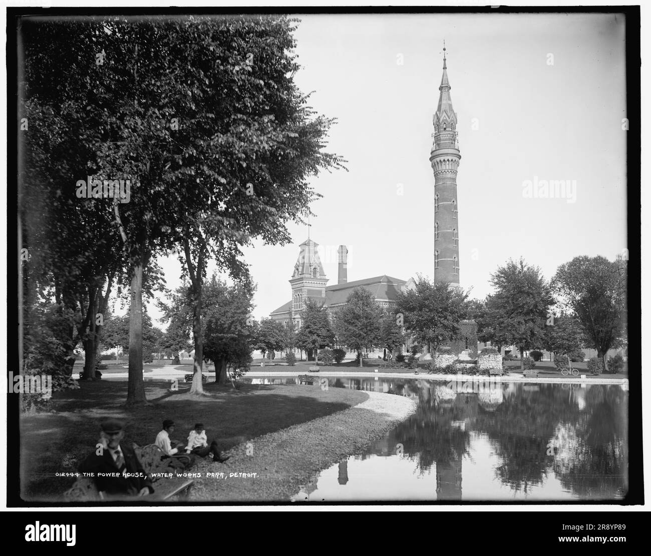 Power House, Water Works Park, Detroit, tra il 1890 e il 1901. Foto Stock