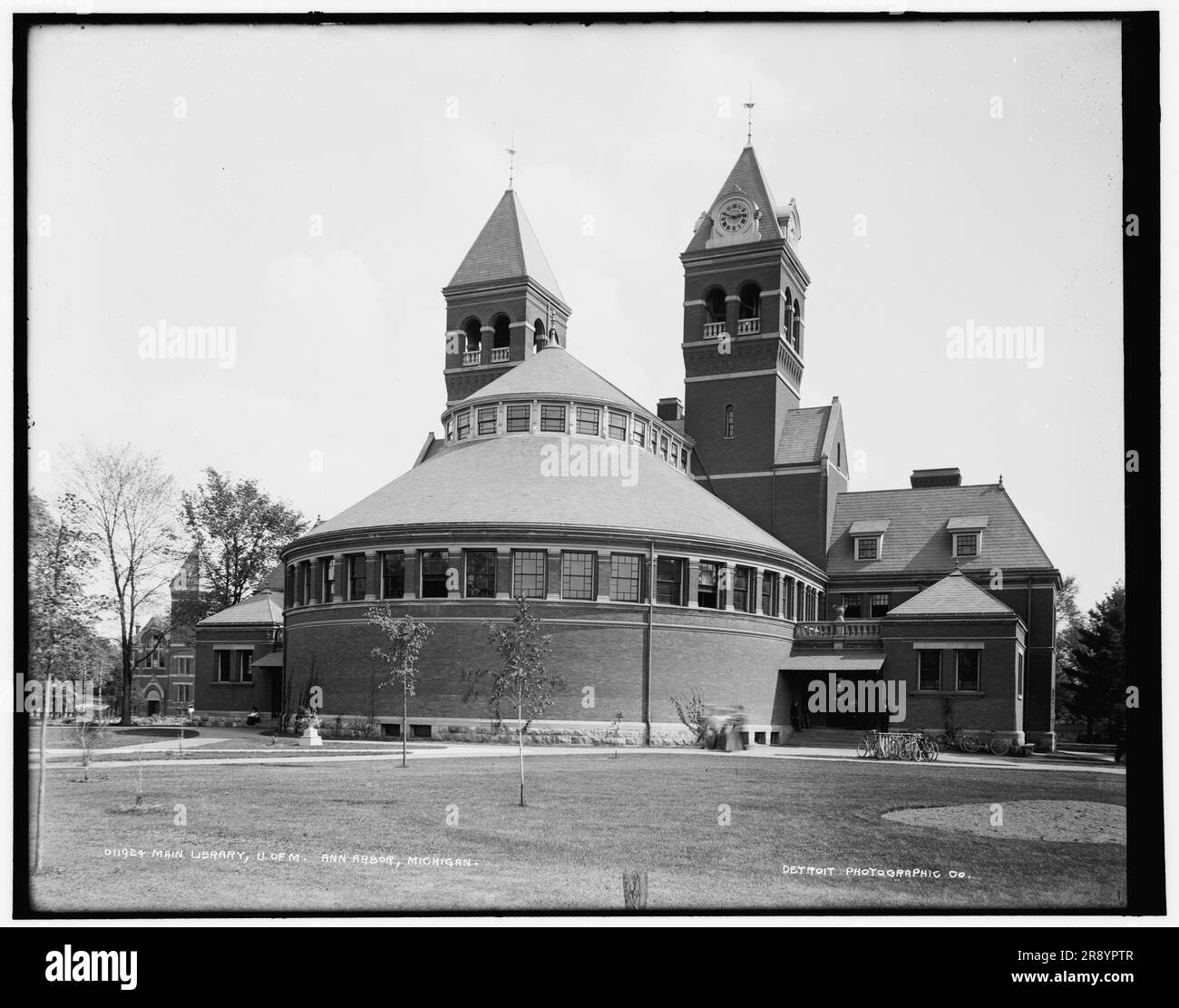 Biblioteca principale, U. of M., Ann Arbor, Michigan, tra il 1890 e il 1901. Foto Stock