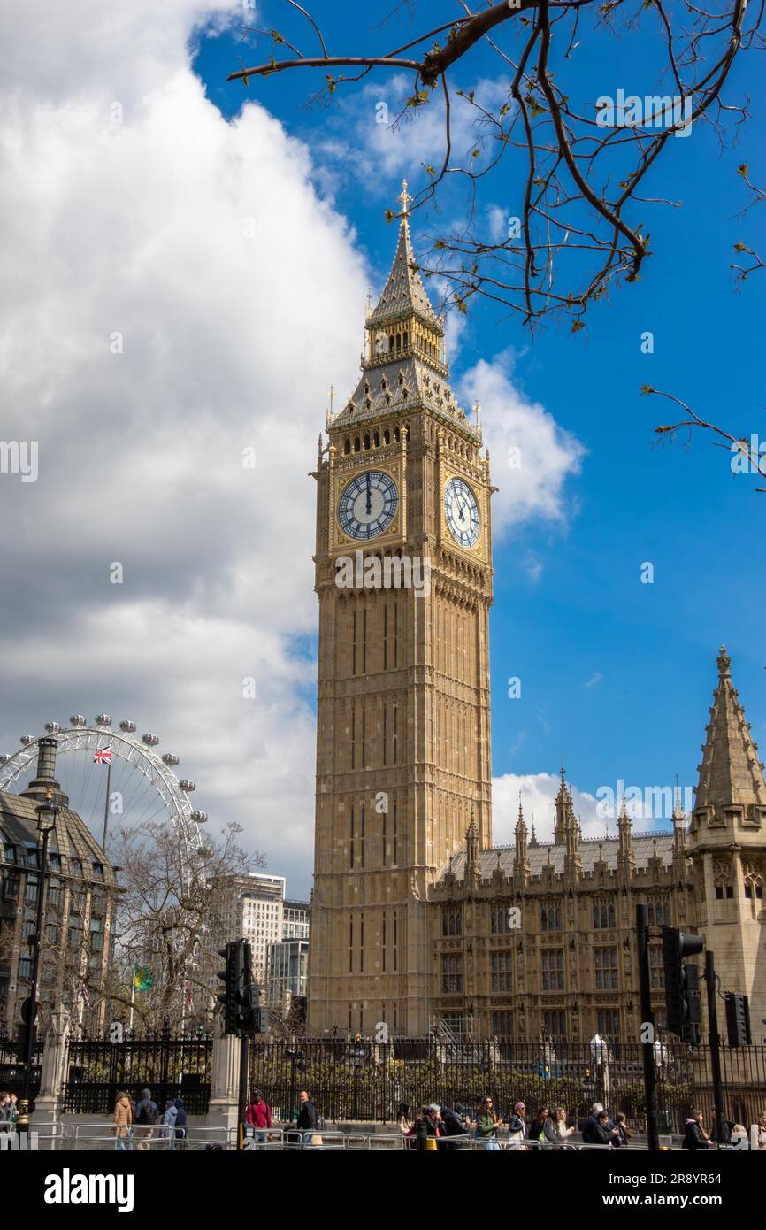 Big Ben abd the Eye. Foto Stock