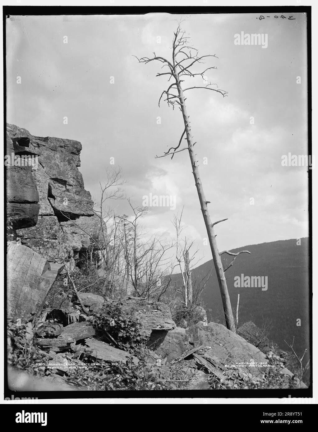 Sunset Rock, Kaaterskill Clove, Catskill Mountains, N.Y., c1902. Foto Stock
