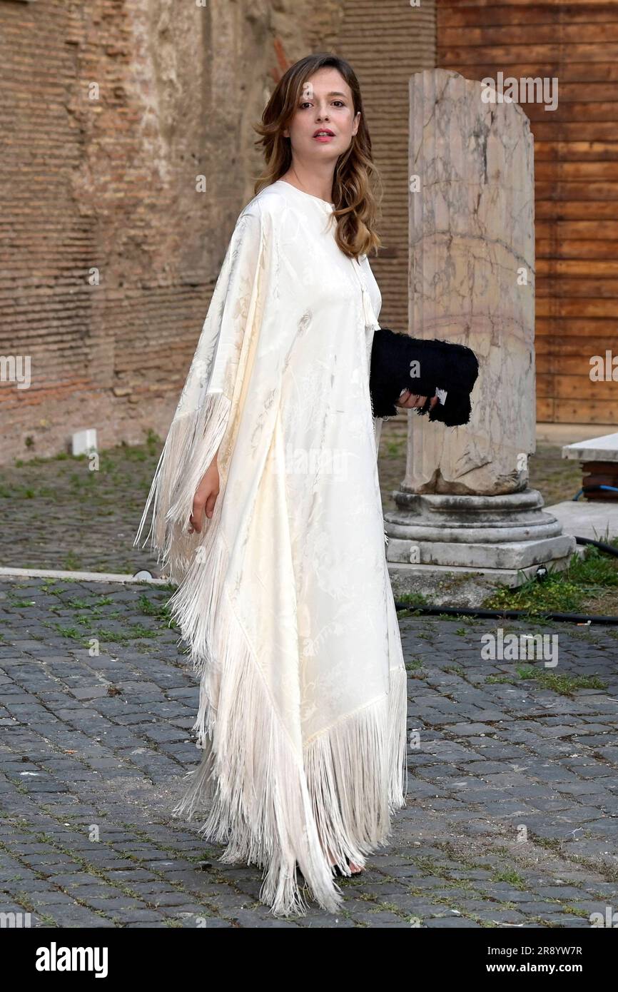 Cena di beneficenza Valeria Bilello beim Anlaid in den Diokletiansthermen. ROM, 22.06.2023 Foto Stock