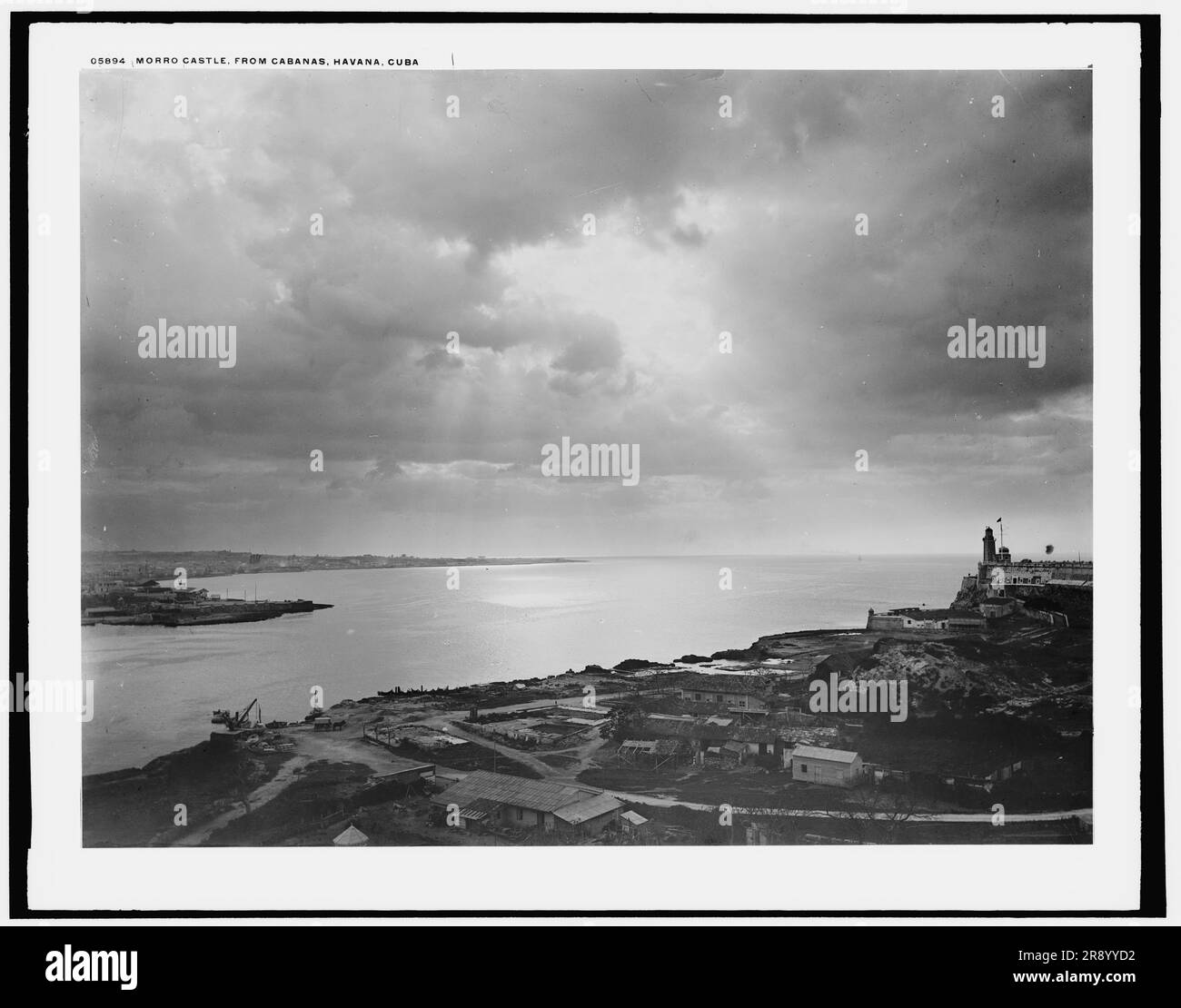 Castello Morro da Cabanas, l'Avana, Cuba, c1900. Foto Stock