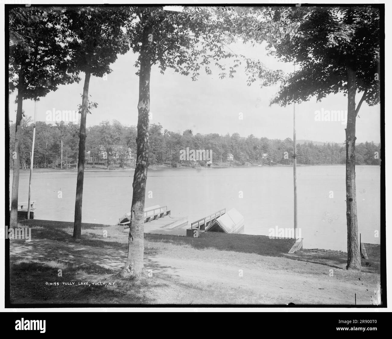 Tully Lake, Tully, N.Y., tra il 1890 e il 1901. Foto Stock