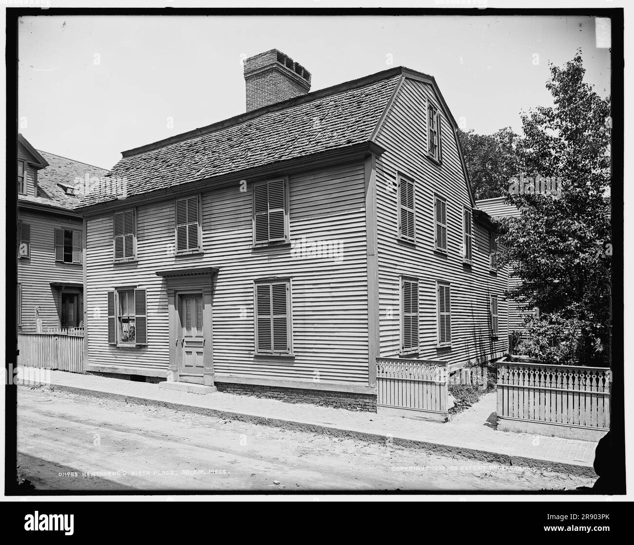 Il luogo di nascita di Hawthorne, Salem, Massachusetts, c1900. Foto Stock