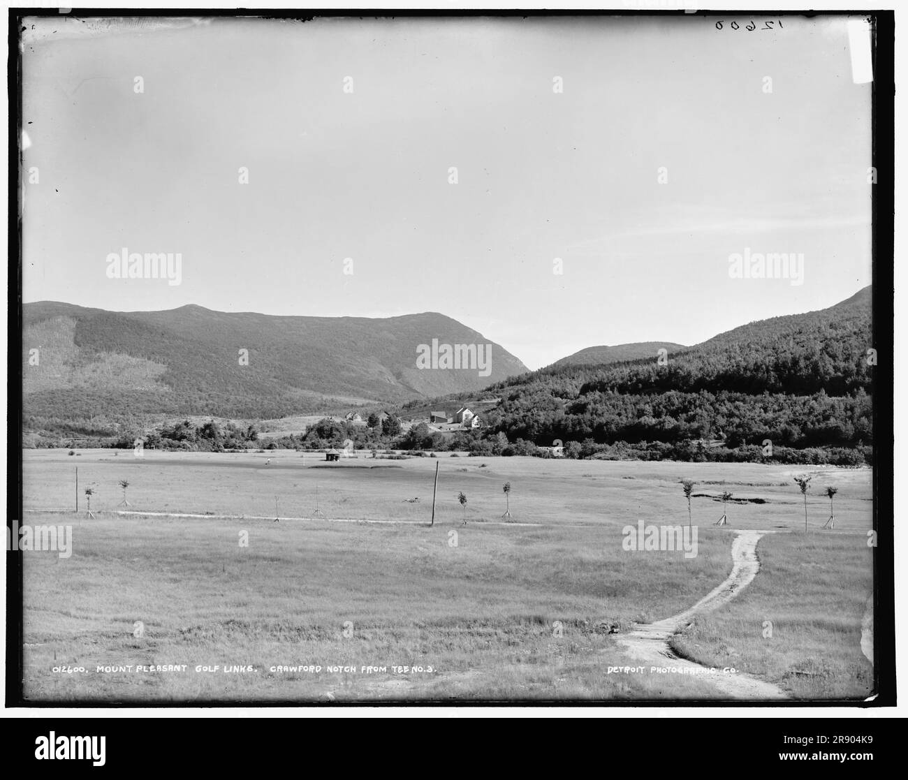 Mount Pleasant Golf Links, Crawford Notch dal tee n.. 2, tra il 1890 e il 1901. Foto Stock
