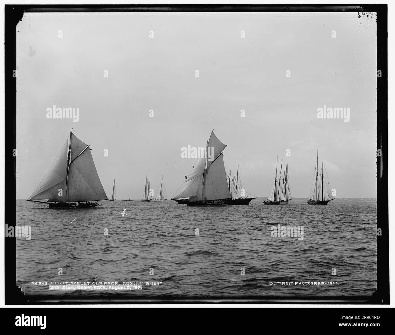 Inizio, Goelet Cup Race, 5 agosto 1887. Foto Stock