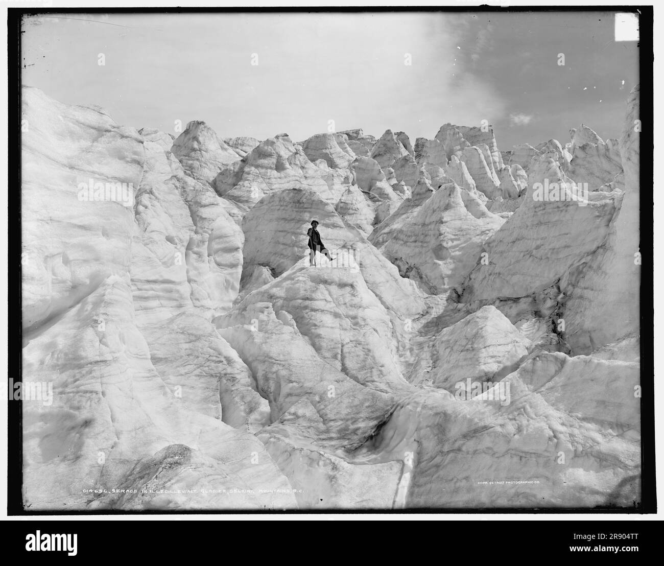 Seracs in Illecillewaet Glacier, Selkirk Mountains, B.C., c1902. Foto Stock