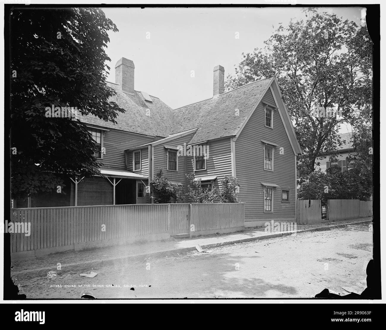 House of the Seven Gables, Salem, messa, tra il 1890 e il 1901. Foto Stock