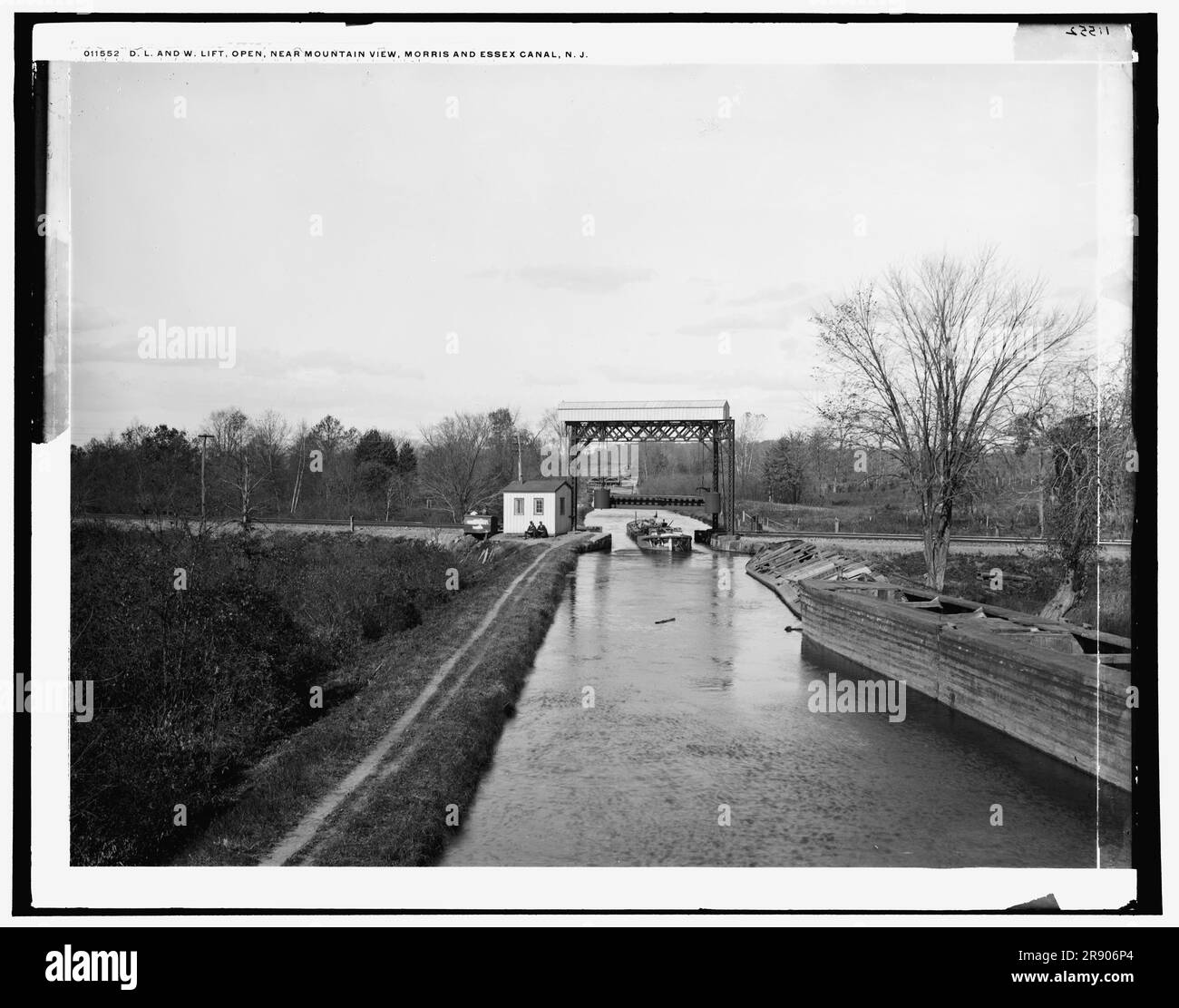 D.L. and W. lift, aperto, vicino a Mountain View, Morris and Essex Canal, N.J., tra il 1890 e il 1901. Foto Stock