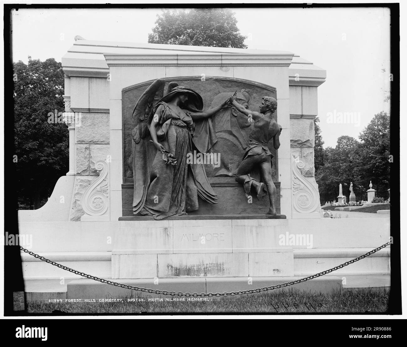 Forest Hills Cemetery, Boston, Martin Milmore Memorial, tra il 1890 e il 1901. Foto Stock