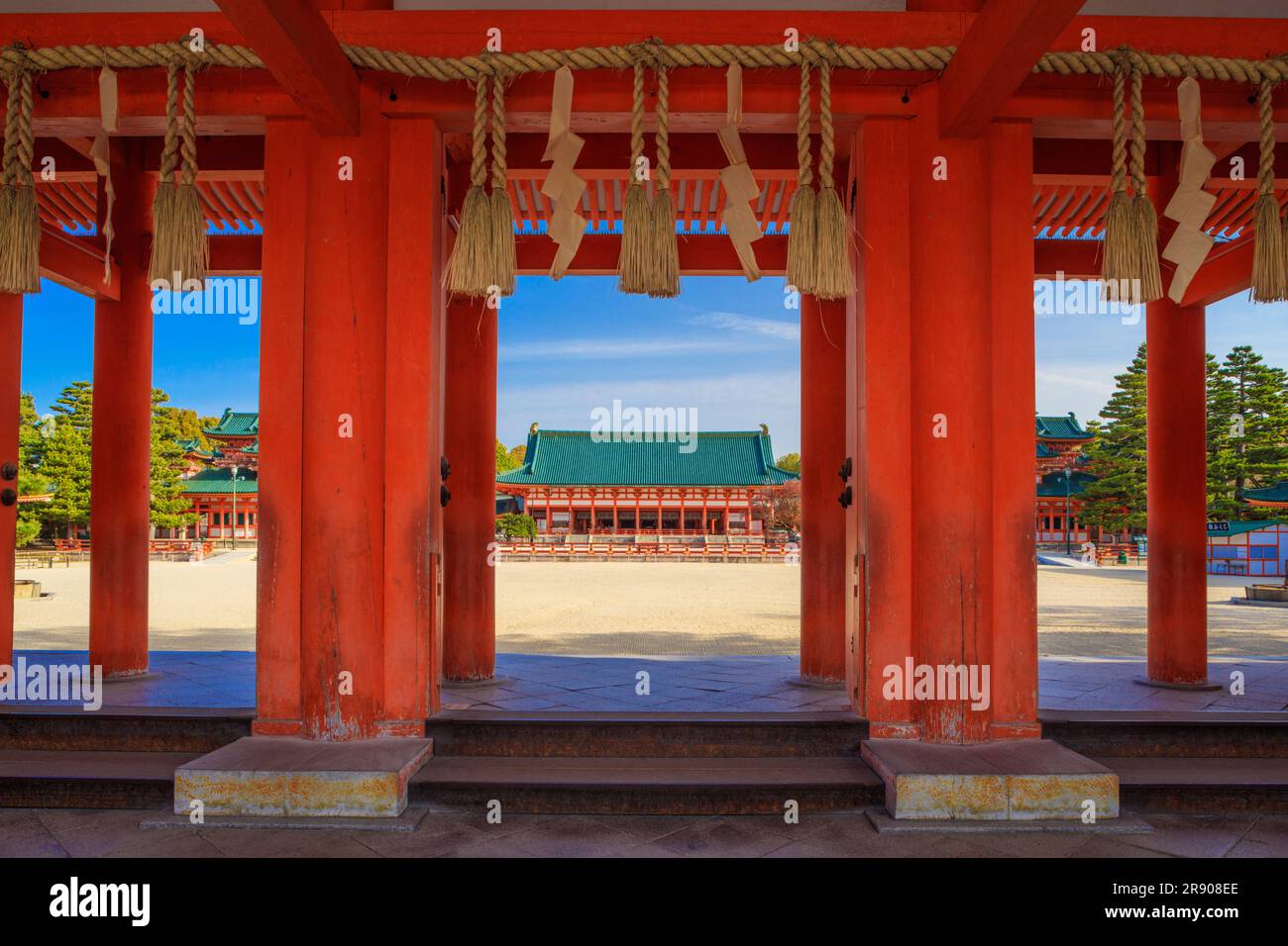 Santuario di Heian Foto Stock