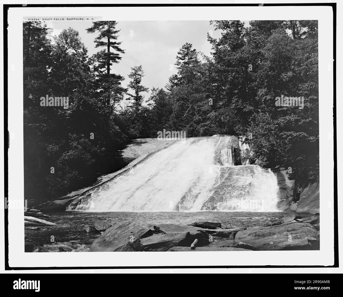 Drift Falls, Sapphire, N.C., (1902?). Foto Stock