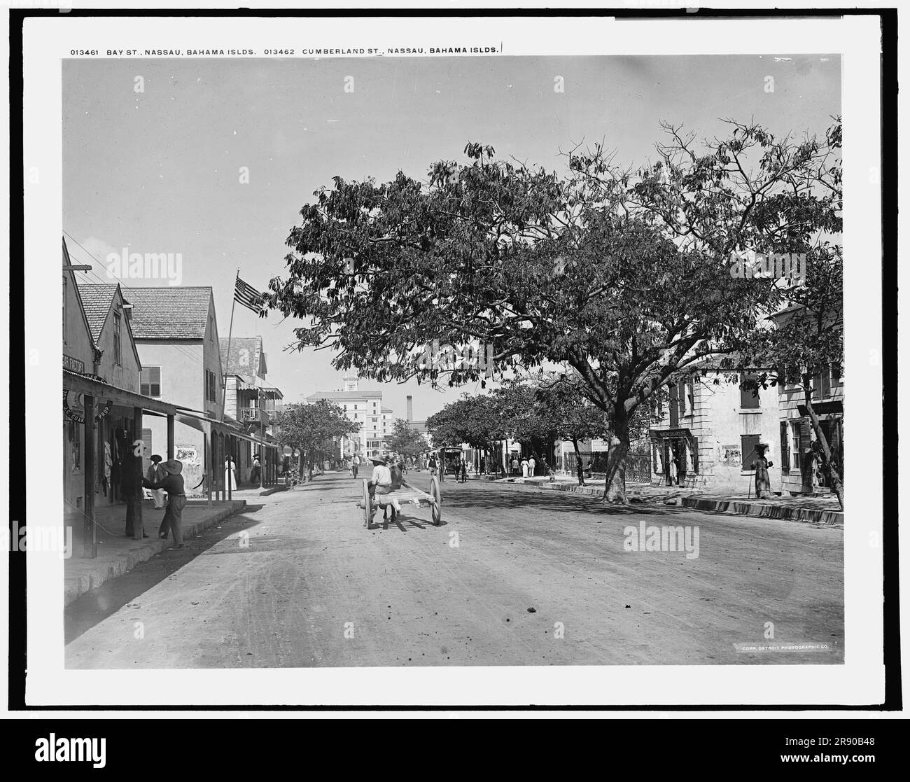 Bay St., Nassau, Bahama Islds, c1901. Foto Stock