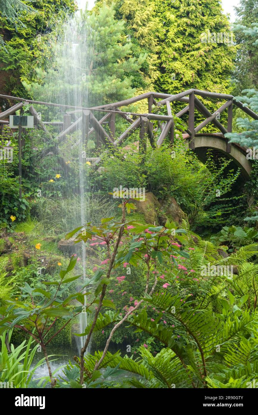 Compton Acres Gardens, Dorset, Inghilterra, Dorsetshire Foto Stock