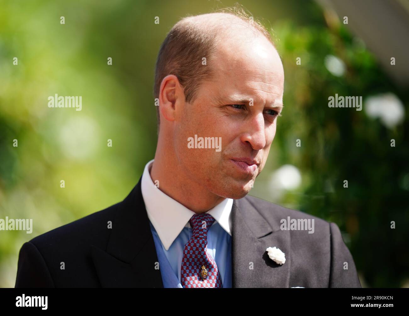 Il Principe di Galles durante il quarto giorno di Royal Ascot all'ippodromo di Ascot, Berkshire. Data foto: Venerdì 23 giugno 2023. Foto Stock