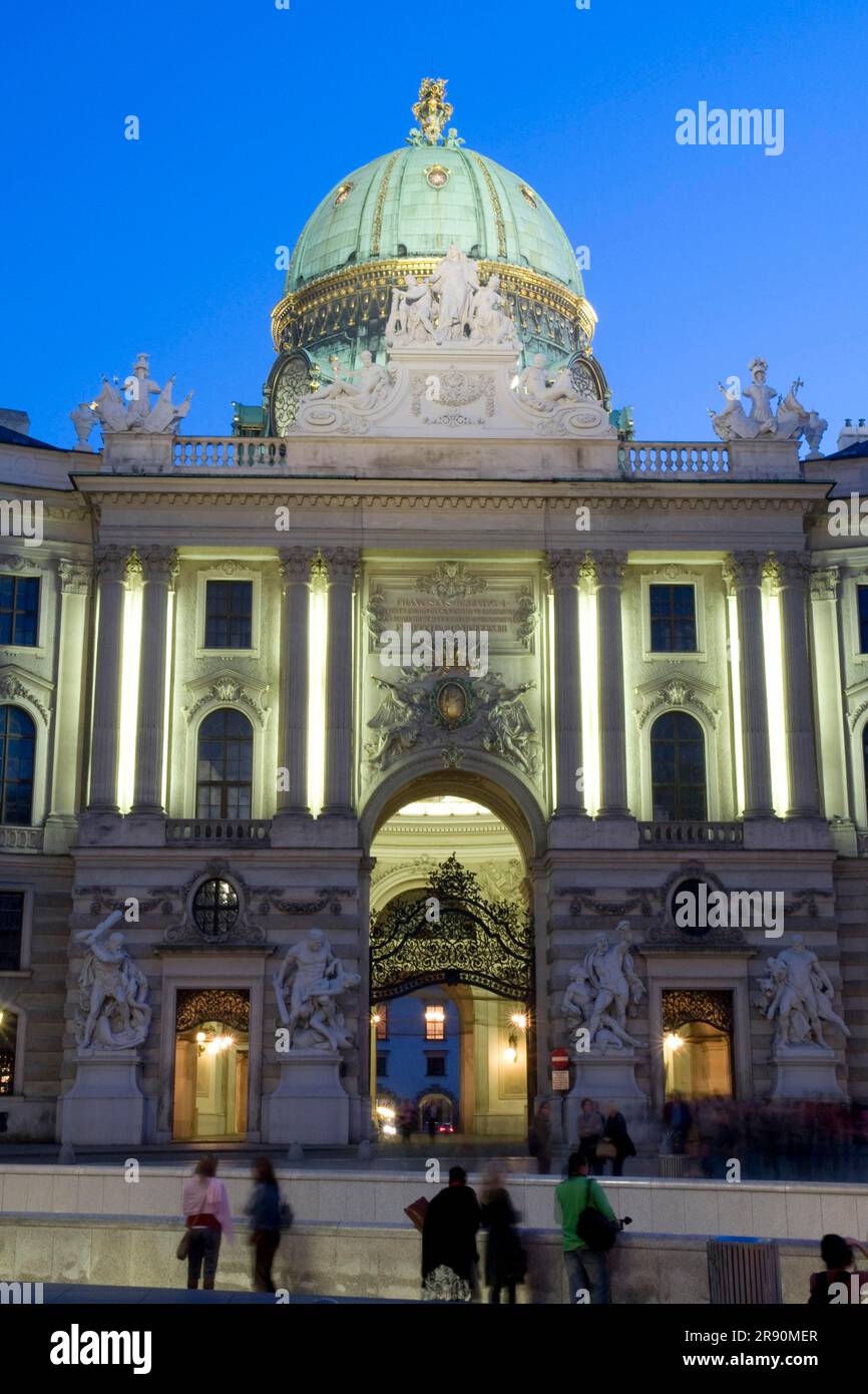 Il Palazzo Imperiale Hofburg di Vienna, Austria Foto Stock