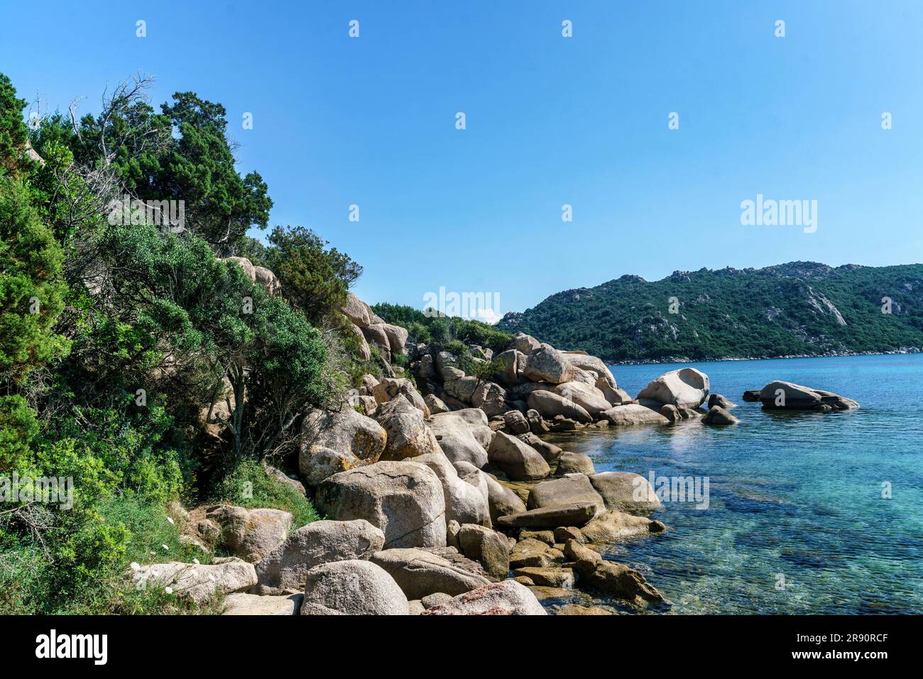 Plage de Santa Giulia , Strand, Beach, Porto Vecchio, Corse-du-Sud, Korsika, Frankreich, Europa Foto Stock