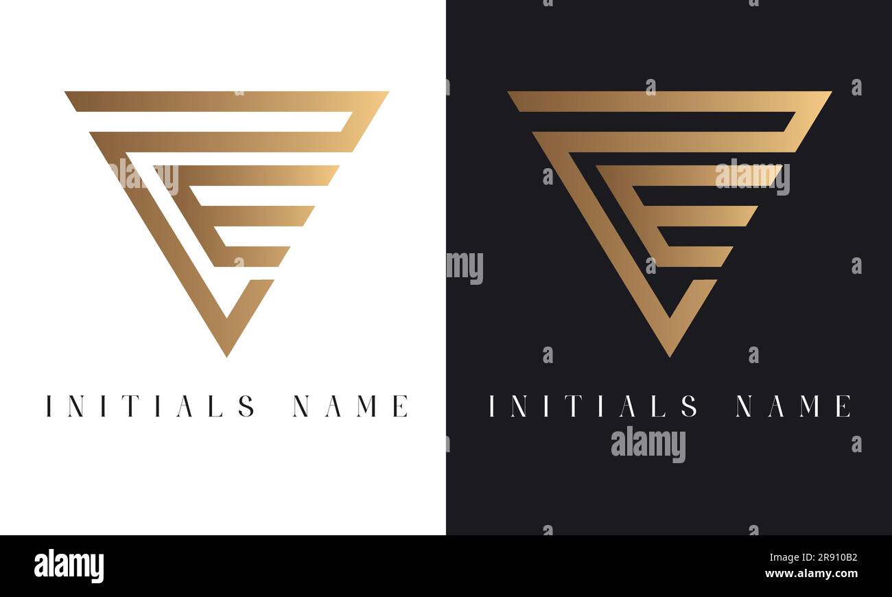 Design con logo monogramma ZE o EZ iniziale Luxury Illustrazione Vettoriale
