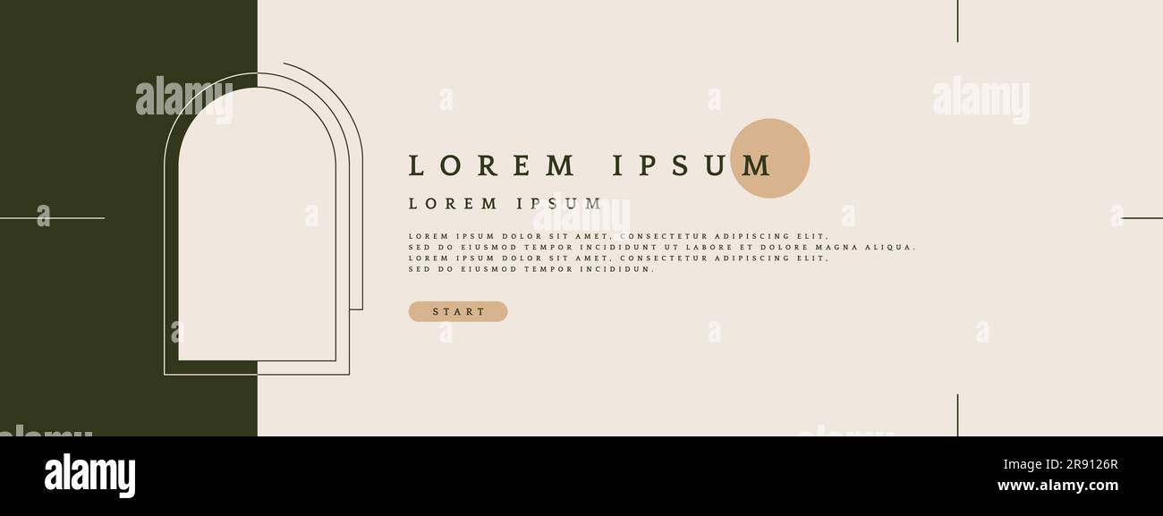 Design del banner Web Y2K con modello di presentazione. Illustrazione Vettoriale