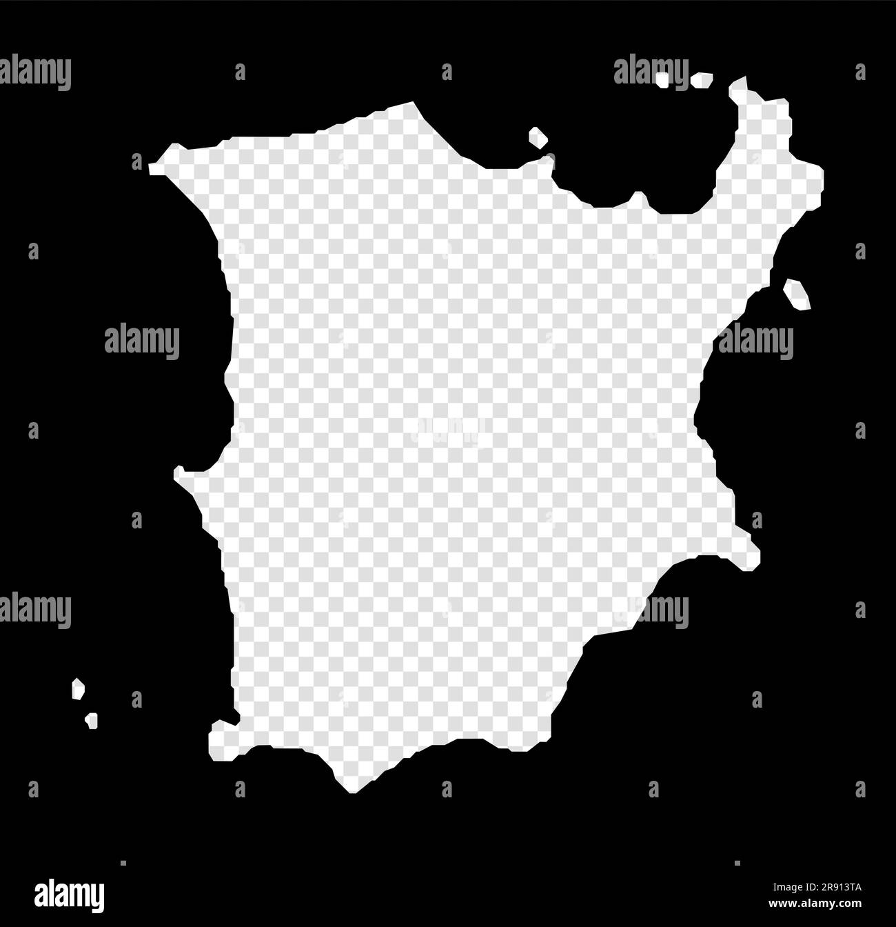 Mappa stencil di Ko Samui. Mappa trasparente semplice e minimale di Ko Samui. Rettangolo nero con forma a taglio dell'isola. Illustrazione vettoriale moderna. Illustrazione Vettoriale